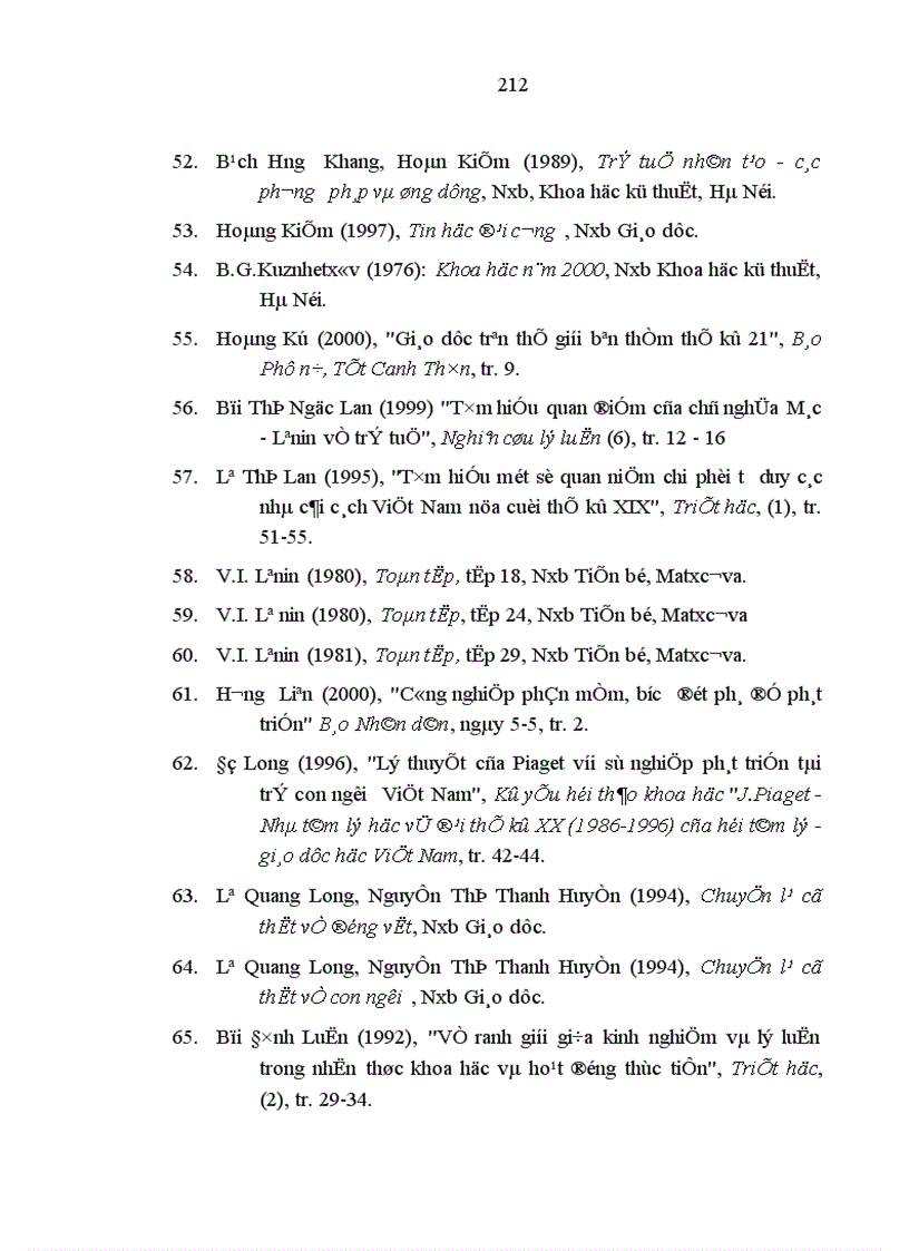 image for page Thông tin và vấn đề tiếp nhận xử lý thông tin của tư duy người Việt Nam