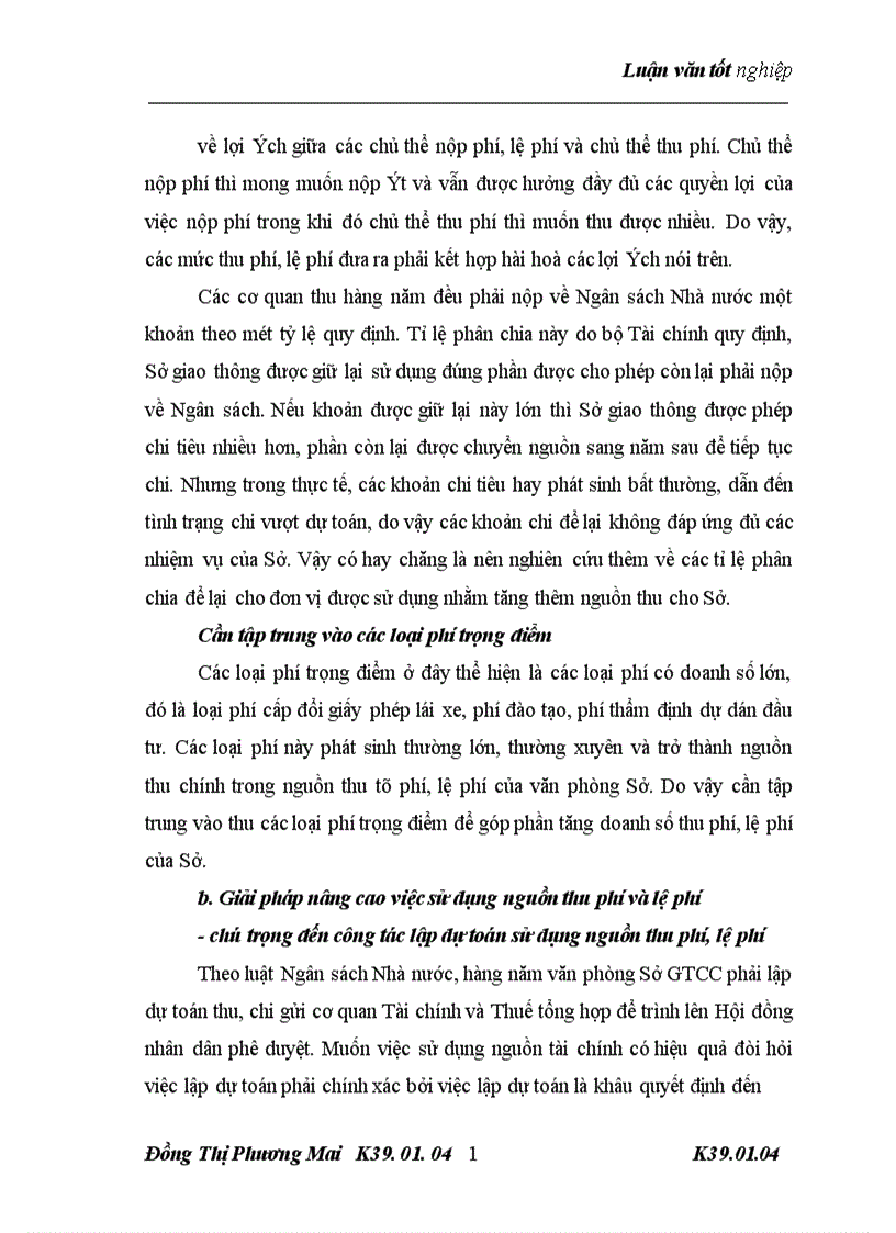 image for page giải pháp hoàn thiện quản lý và sử dụng nguồn thu phí lệ phí tại Sở giao thông công chính