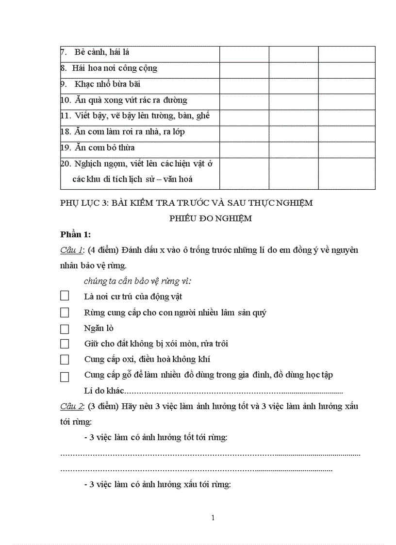 image for page Giáo dục môi trường qua các hoạt động ngoại khoá môn TNXH cho học sinh lớp 3