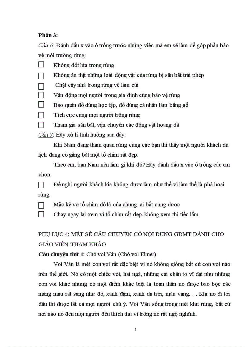 image for page Giáo dục môi trường qua các hoạt động ngoại khoá môn TNXH cho học sinh lớp 3