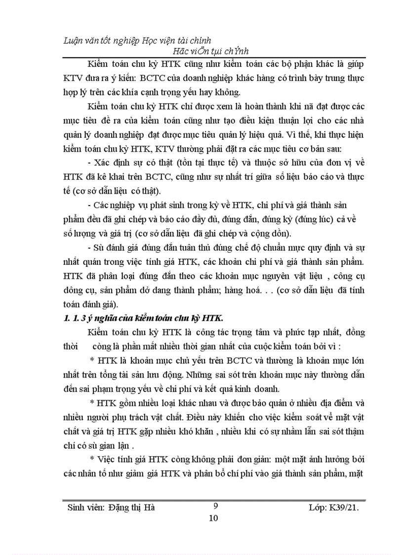 image for page Kiểm toán chu kỳ HTK trong quy trình kiểm toán BCTC do công ty Kiểm toán và Kế toán Hà Nội thực hiện 1