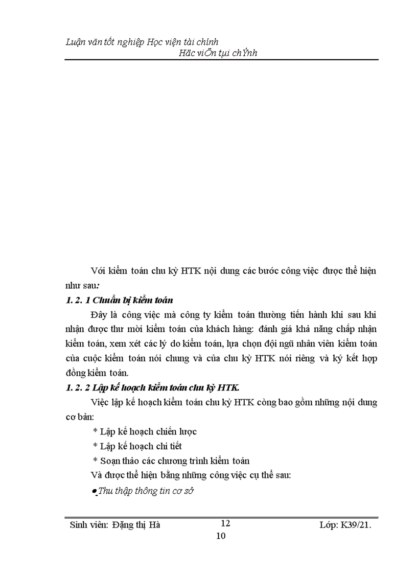 image for page Kiểm toán chu kỳ HTK trong quy trình kiểm toán BCTC do công ty Kiểm toán và Kế toán Hà Nội thực hiện 1