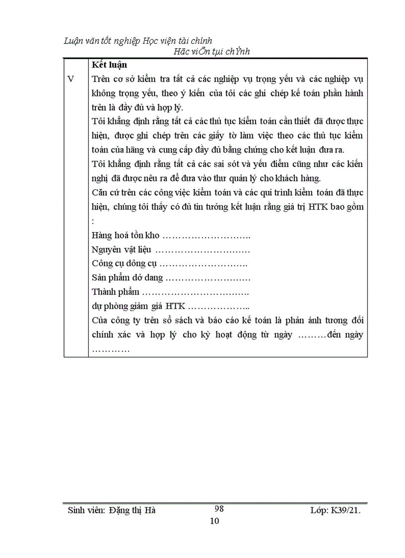 image for page Kiểm toán chu kỳ HTK trong quy trình kiểm toán BCTC do công ty Kiểm toán và Kế toán Hà Nội thực hiện 1