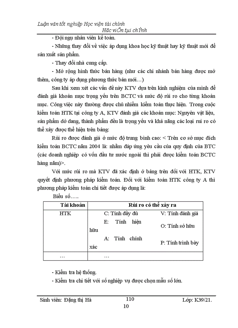 image for page Kiểm toán chu kỳ HTK trong quy trình kiểm toán BCTC do công ty Kiểm toán và Kế toán Hà Nội thực hiện 1