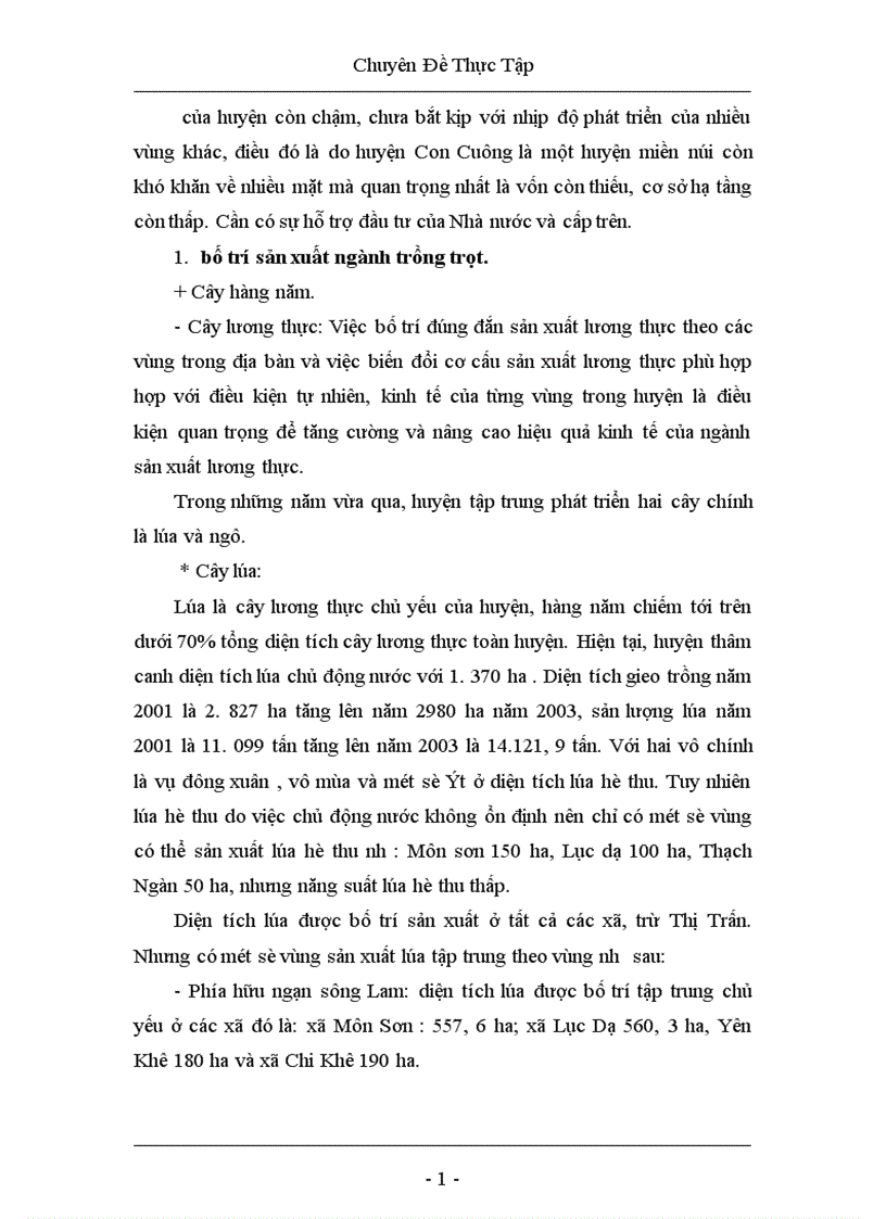 image for page Thực trạng và những giải pháp phát triển ngành trồng trọt huyện Con Cuông Nghệ An 1