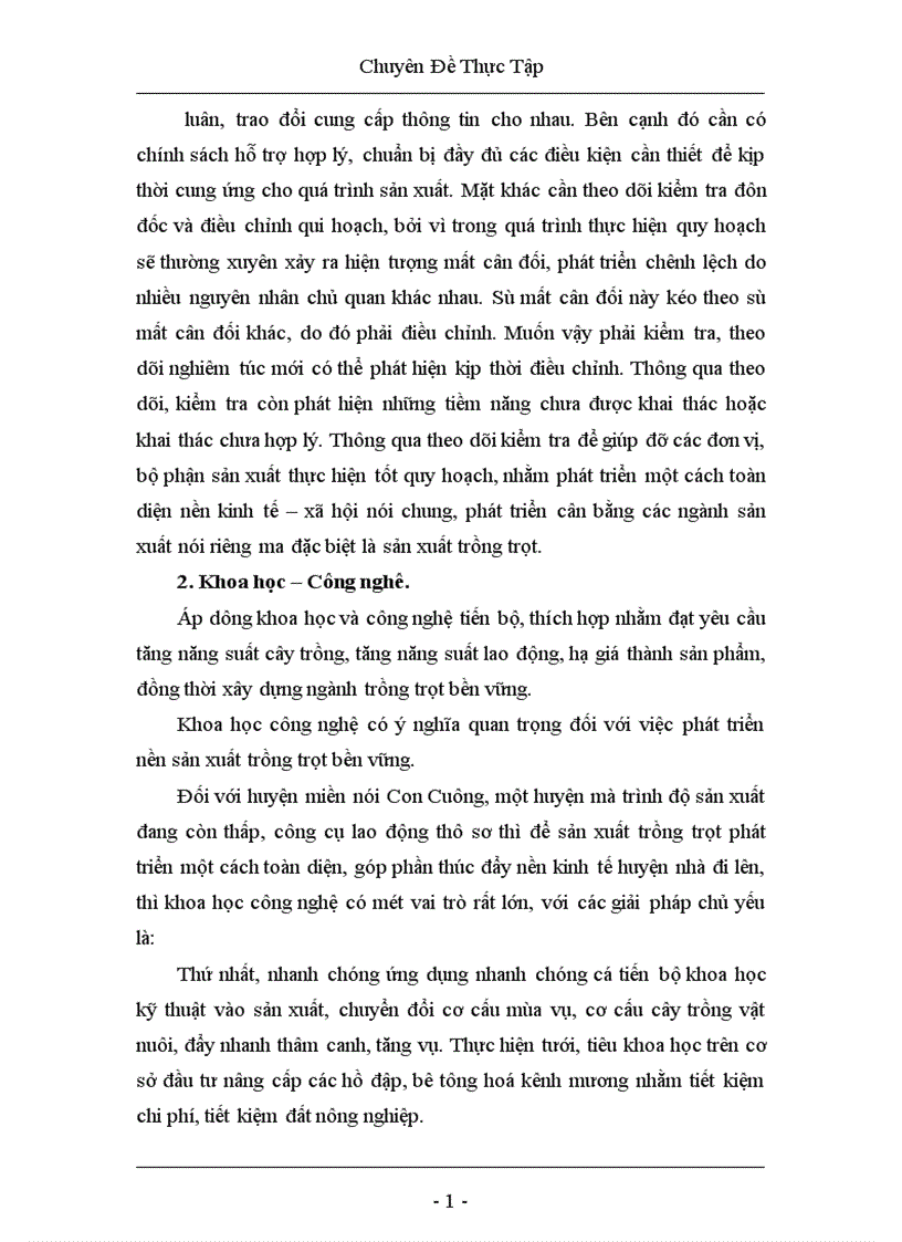 image for page Thực trạng và những giải pháp phát triển ngành trồng trọt huyện Con Cuông Nghệ An 1