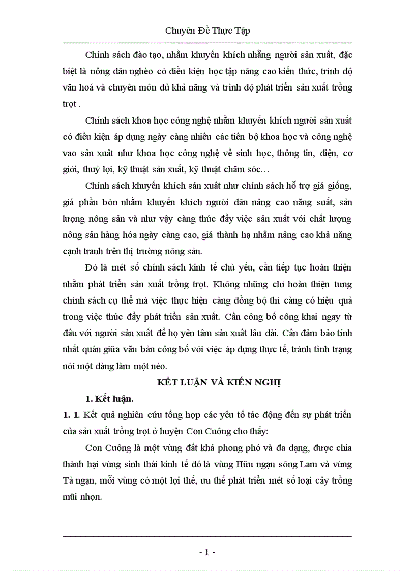 image for page Thực trạng và những giải pháp phát triển ngành trồng trọt huyện Con Cuông Nghệ An 1