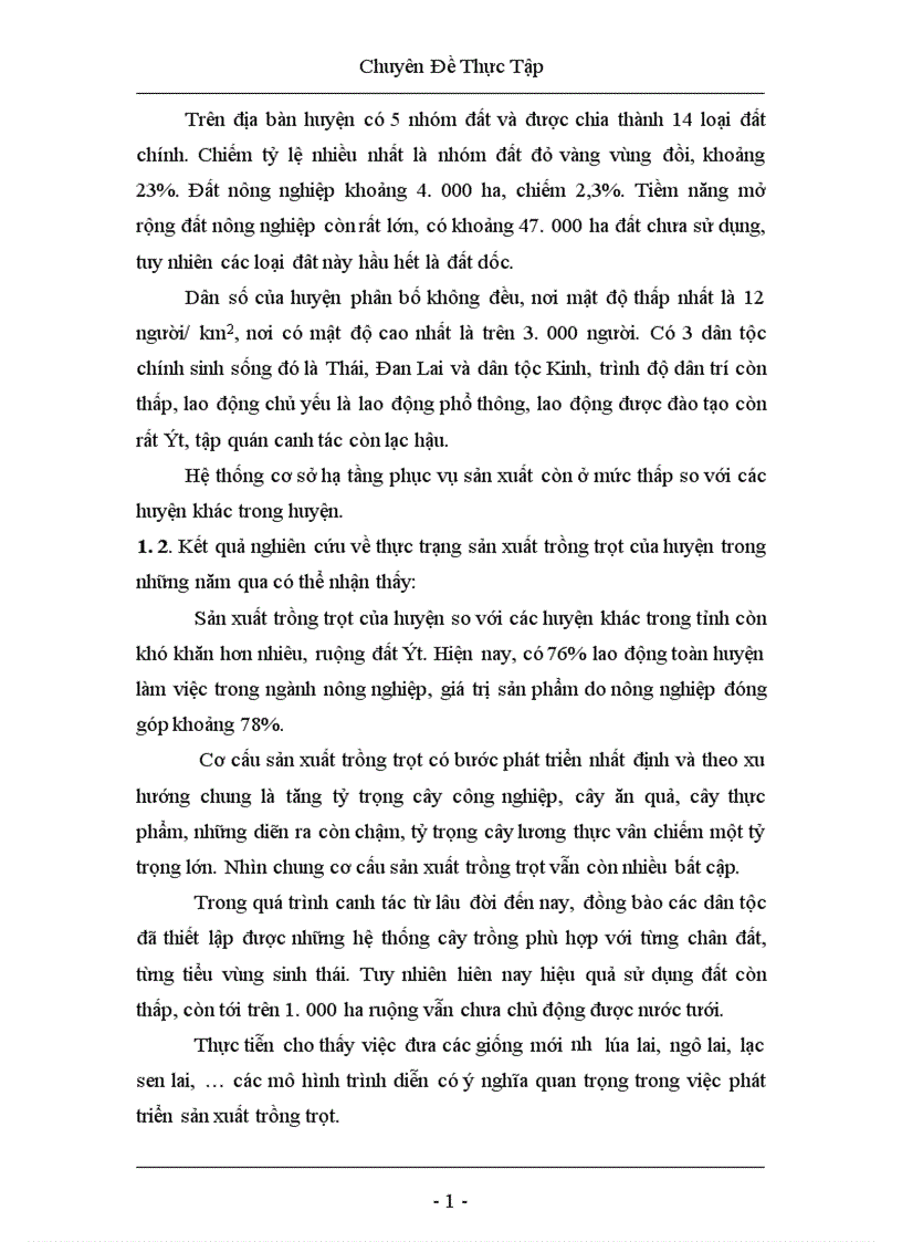 image for page Thực trạng và những giải pháp phát triển ngành trồng trọt huyện Con Cuông Nghệ An 1