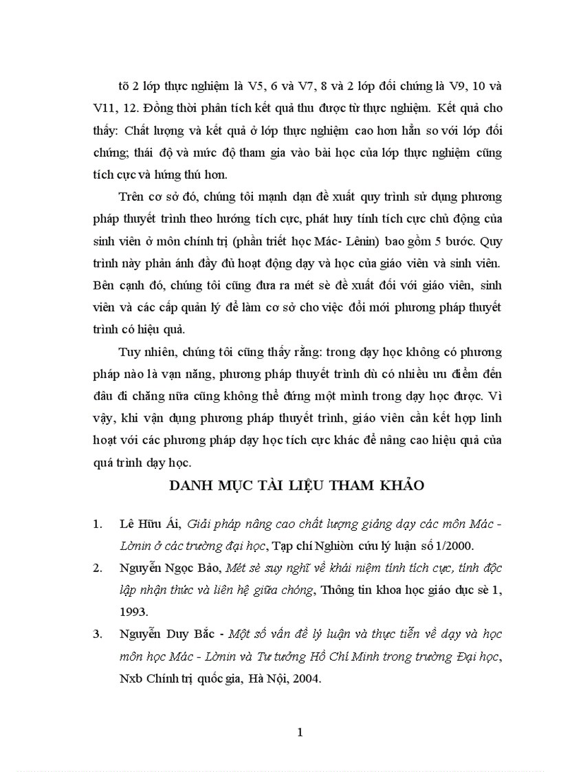 image for page Đổi mới phương pháp thuyết trình trong dạy học môn chính trị phần triết học Mác Lênin ở trường Cao đẳng nghề giao thông vận tải trung ương II Hải Phòng
