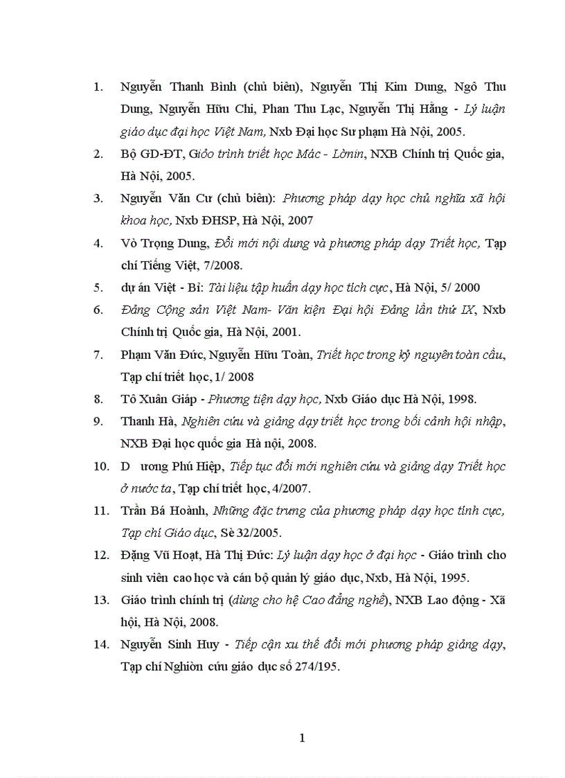 image for page Đổi mới phương pháp thuyết trình trong dạy học môn chính trị phần triết học Mác Lênin ở trường Cao đẳng nghề giao thông vận tải trung ương II Hải Phòng