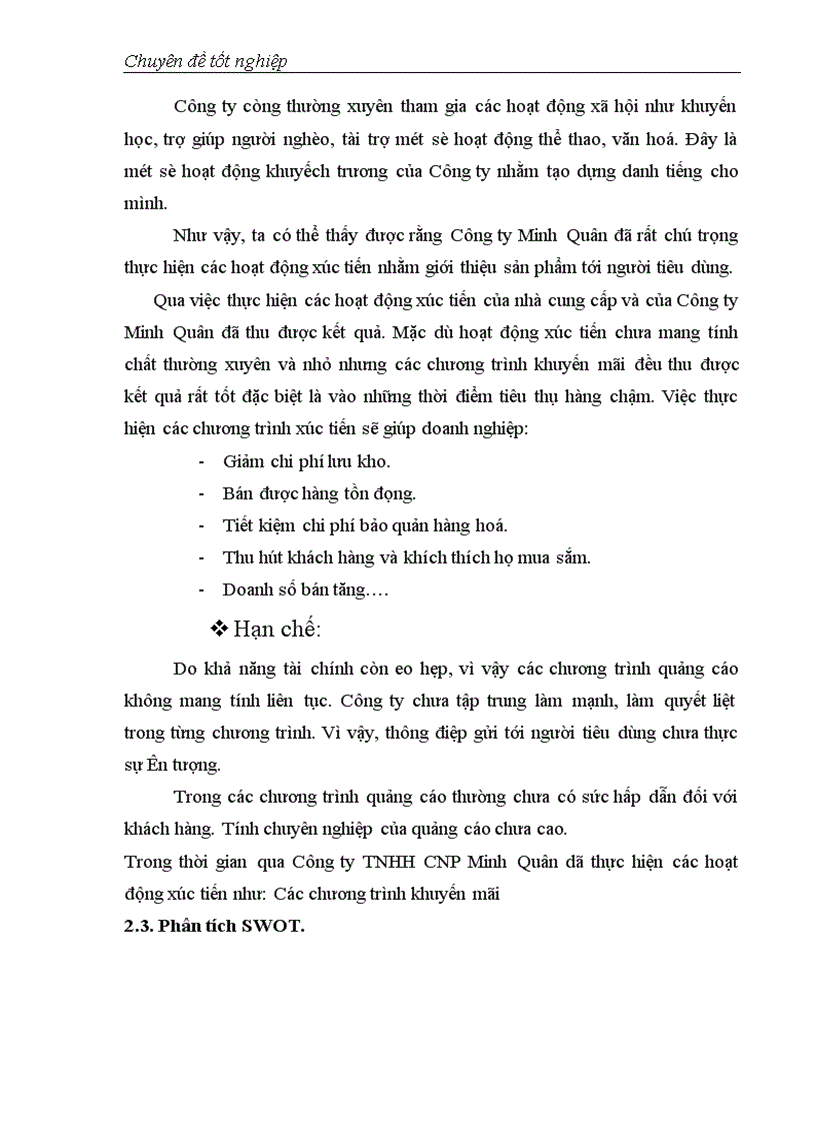 image for page Giải pháp Marketing thúc đẩy hoạt động kinh doanh của Công ty công nghệ phẩm Minh Quân 1