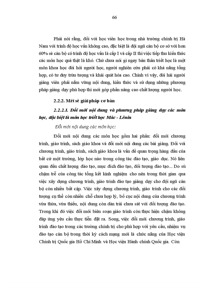 image for page Vấn đề bồi dưỡng thế giới quan duy vật biện chứng cho học viên trường chính trị Hà Nam hiện nay 1