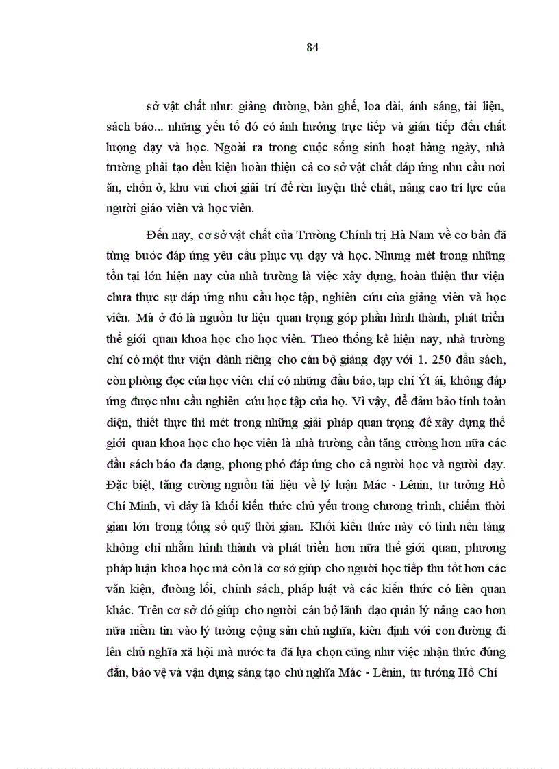 image for page Vấn đề bồi dưỡng thế giới quan duy vật biện chứng cho học viên trường chính trị Hà Nam hiện nay 1