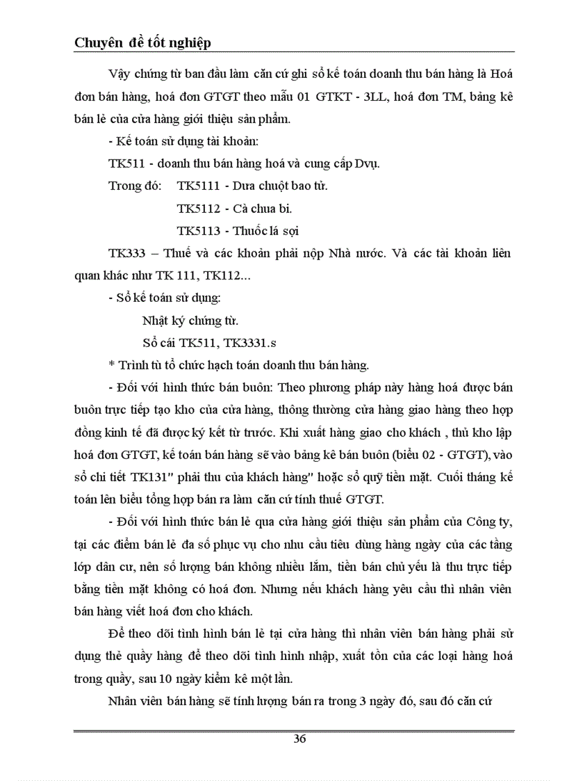 image for page Tổ chức kế toán bán hàng và xác định kết quả bán hàng ở công ty cổ phần thuốc lá và chế biến thực phẩm Bắc Giang 1