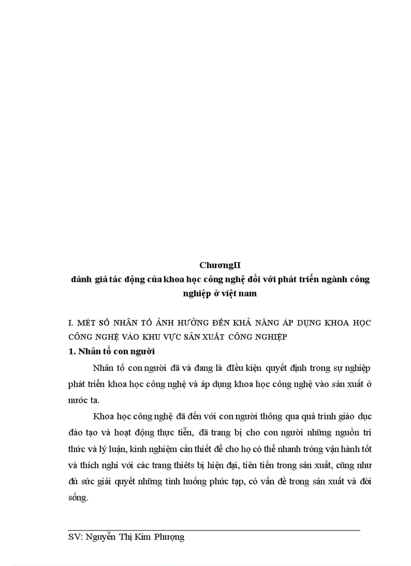 image for page Vai trò của khoa học công nghệ đối với sự phát triển công nghiệpViệt Nam