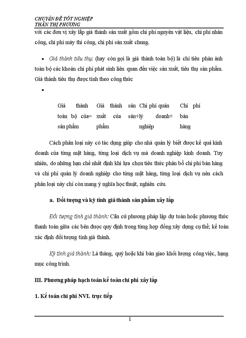 image for page Hoàn thiện kế toán tập hợp chi phí sản xuất và tính giá thành sản phẩm xây lắp 1