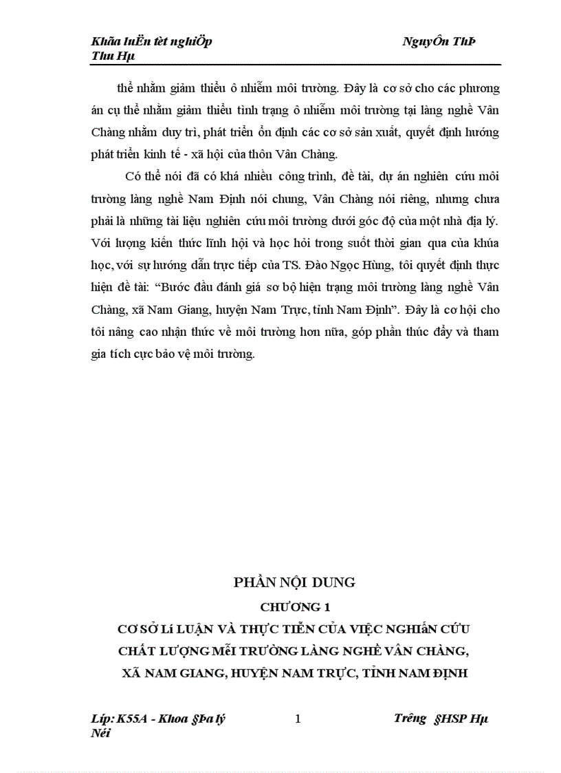 image for page Các nguyên nhân gây ô nhiễm một số ảnh hưởng và giải pháp giảm thiểu tình trạng ô nhiễm môi trường làng nghề vân chàng