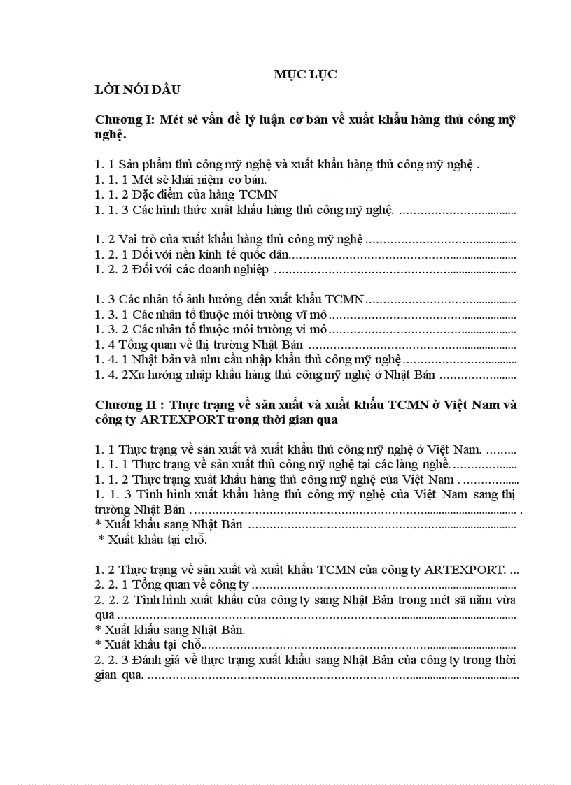 image for page Một số giải pháp hỗ trợ và thúc đẩy xuất khẩu hàng thủ công mỹ nghệ của công ty xuất nhập khẩu thủ công mỹ nghệ ARTEXPORT sang thị trường Nhật Bản