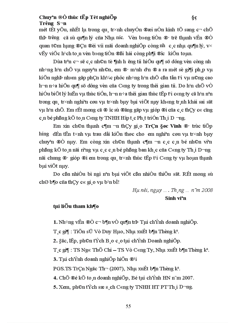 image for page Hoàn thiện hạch toán vốn bằng tiền tại Công ty TNHH Hợp tác Phát triển Thái Dương 1
