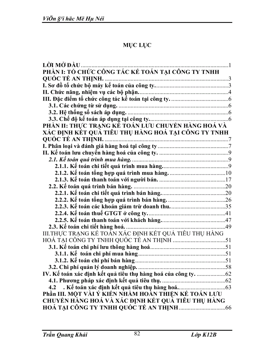 image for page Kế toán lưu chuyển hàng hoá và xác định kết quả tiêu thụ 1