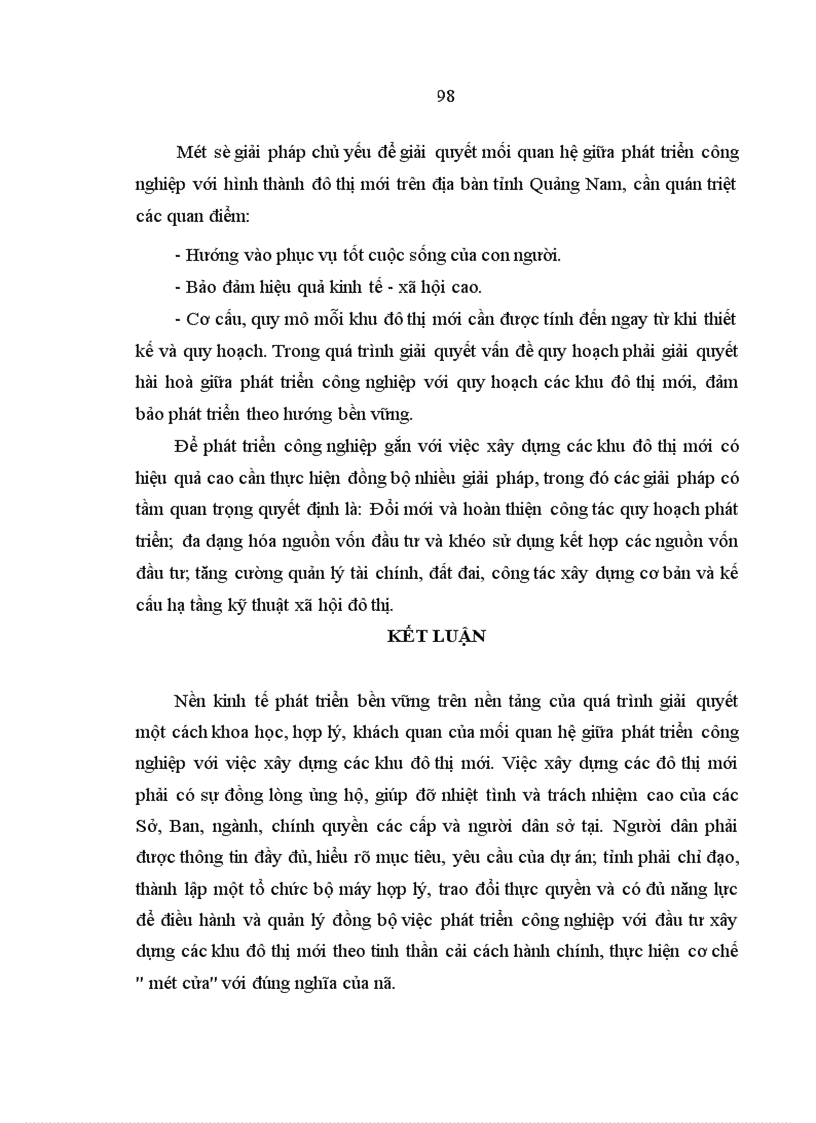 image for page Mối quan hệ giữa phát triển công nghiệp với hình thành đô thị mới ở Quảng Nam