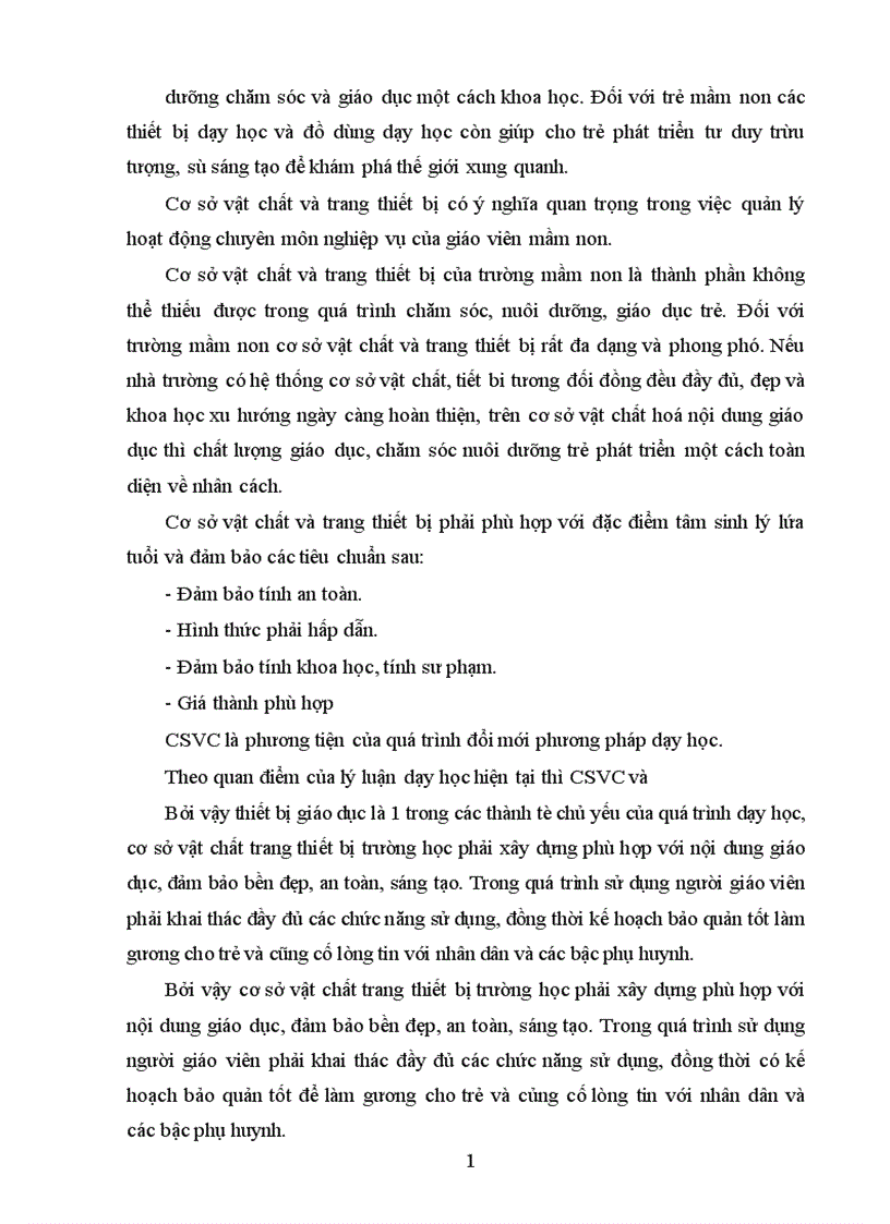 image for page Thực trạng quản lý cơ sở vật chất trang thiết bị giáo dục trẻ trong trường mầm non Xuân Lâm Tĩnh Gia Thanh Hoá 1