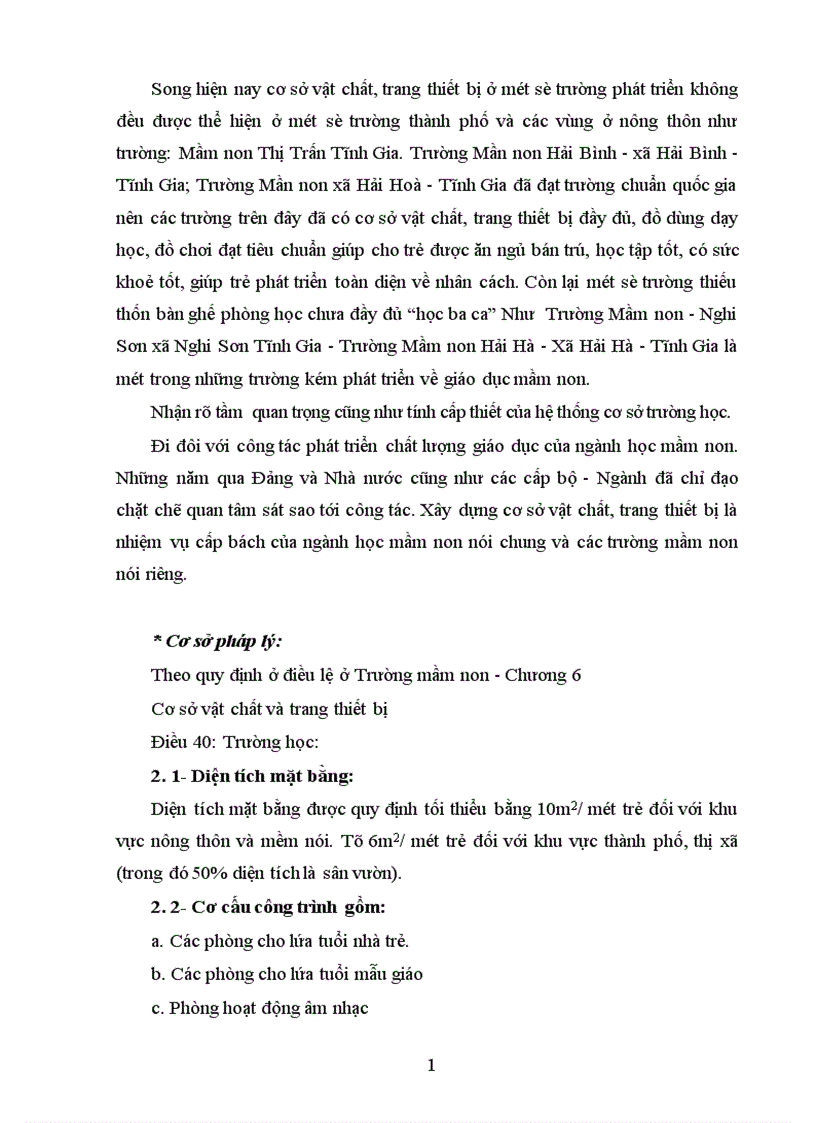 image for page Thực trạng quản lý cơ sở vật chất trang thiết bị giáo dục trẻ trong trường mầm non Xuân Lâm Tĩnh Gia Thanh Hoá 1