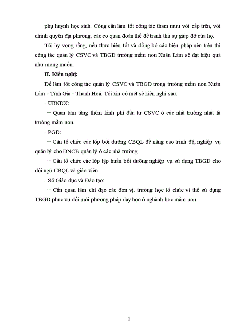 image for page Thực trạng quản lý cơ sở vật chất trang thiết bị giáo dục trẻ trong trường mầm non Xuân Lâm Tĩnh Gia Thanh Hoá 1