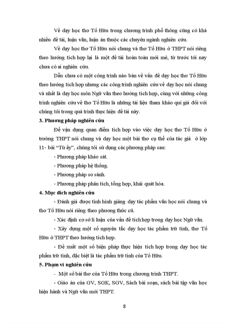image for page Dạy học thơ Tố Hữu ở nhà trường PTTH theo hướng Tích hợp
