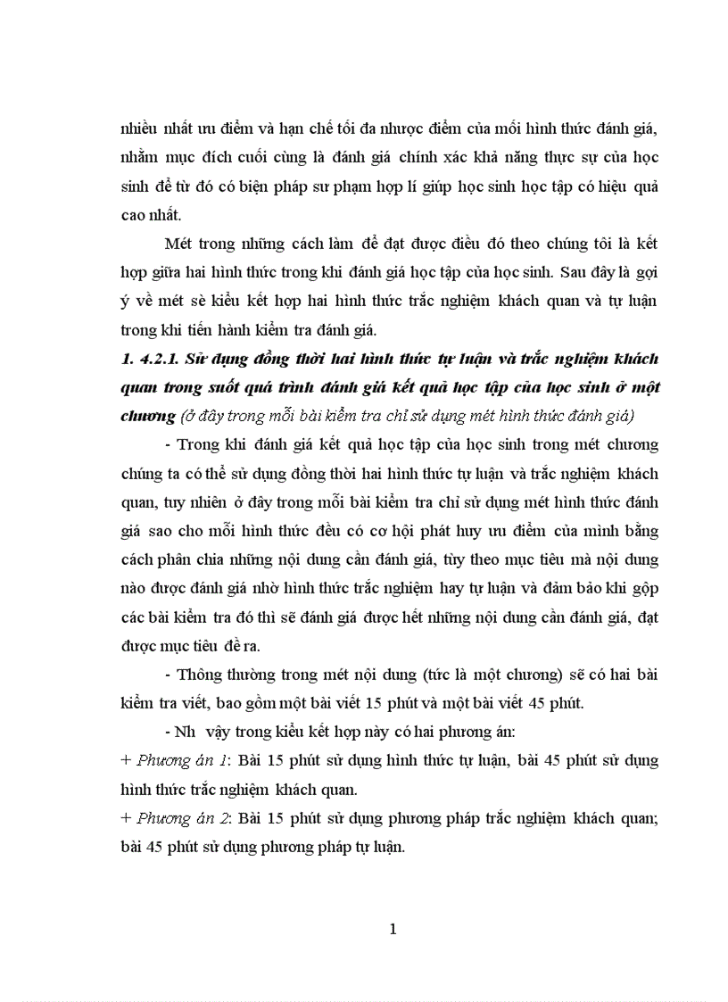 image for page Đánh giá kết quả học tập của học sinh bằng cách phối hợp hình thức tự luận và trắc nghiệm khách quan thể hiện trong dạy học chương hàm số bậc nhất và bậc hai Đại số 10 ban KHTN