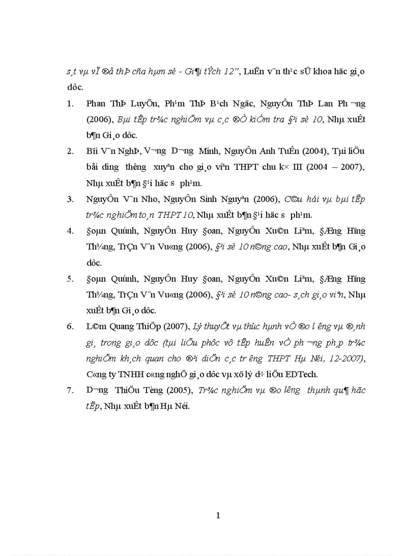 image for page Đánh giá kết quả học tập của học sinh bằng cách phối hợp hình thức tự luận và trắc nghiệm khách quan thể hiện trong dạy học chương hàm số bậc nhất và bậc hai Đại số 10 ban KHTN