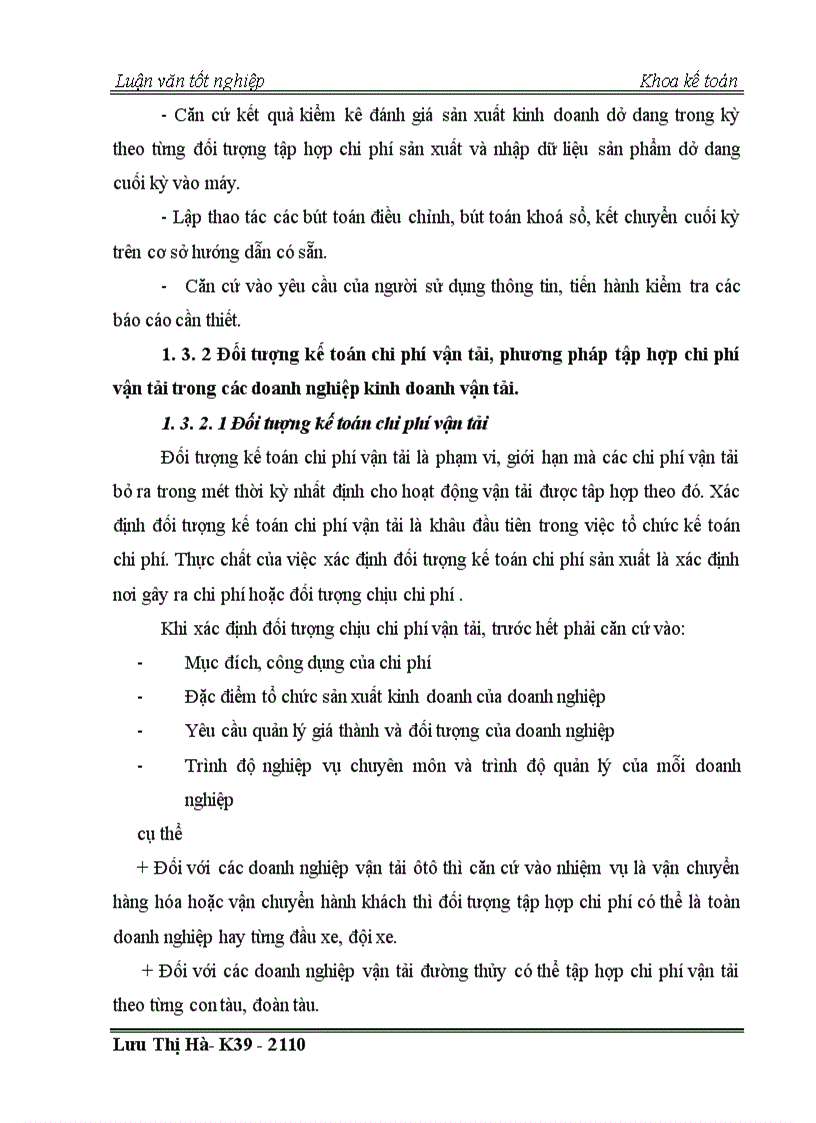 image for page Thực trạng công tác kế toán chi phí và tính giá thành dịch vụ vận tải tại công ty vận tải hành khách số 14 Hà nội