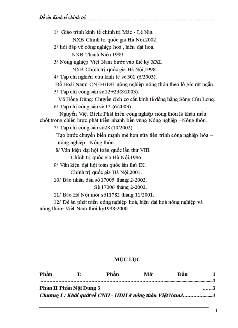 image for page Công nghiệp hoá hiện đại hoá nông nghiệp nông thôn ở Việt Nam 1