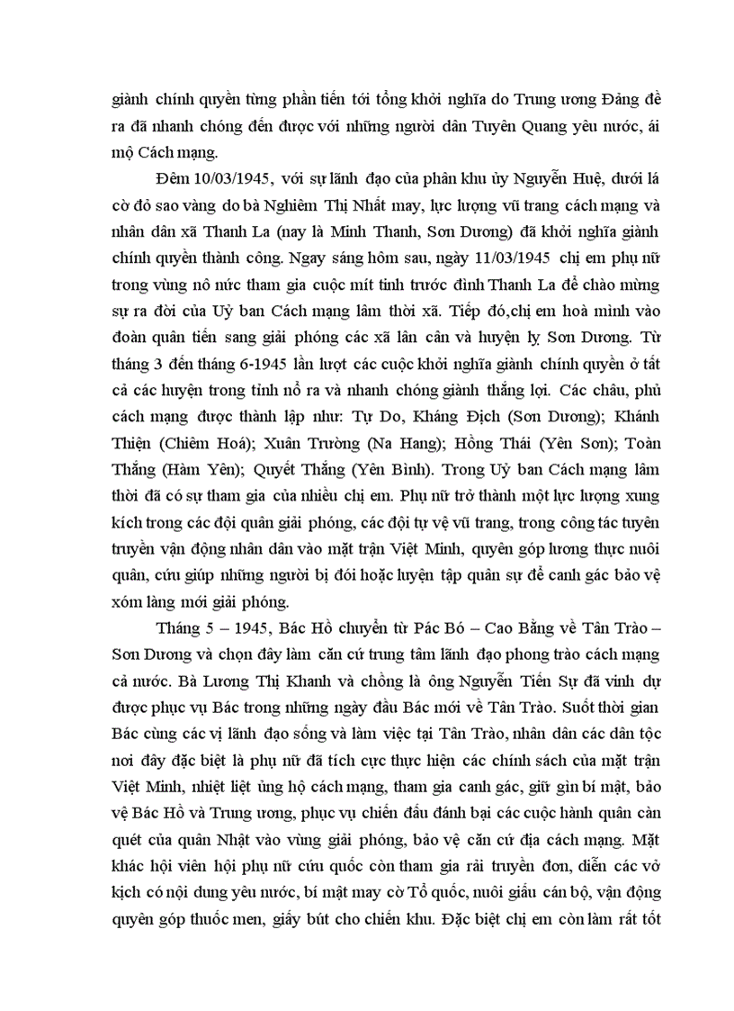 image for page lịch sử phong trào phụ nữ tỉnh Tuyên Quang