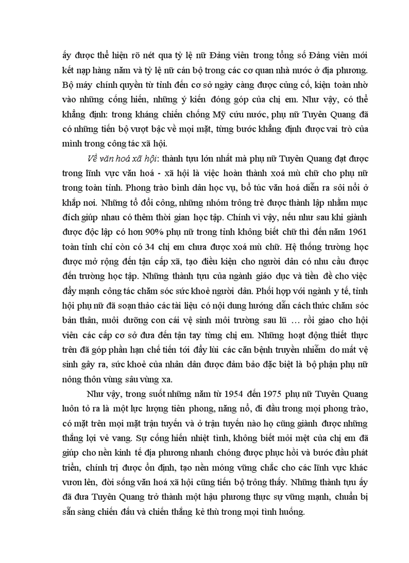 image for page lịch sử phong trào phụ nữ tỉnh Tuyên Quang