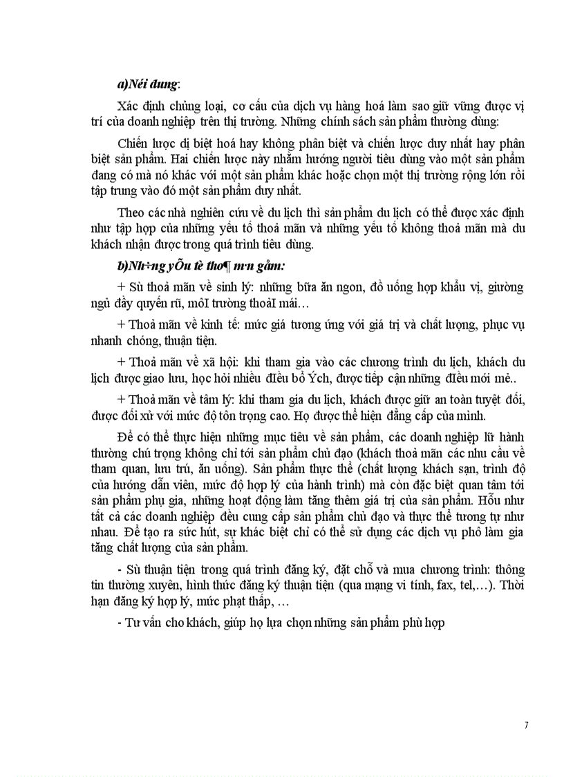 image for page Vận dụng các chính sách Marketing mix tại Trung tâm Du lịch Hà Nội