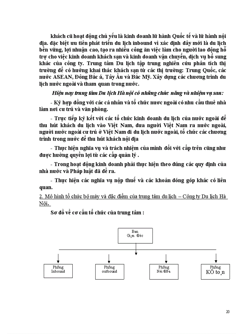 image for page Vận dụng các chính sách Marketing mix tại Trung tâm Du lịch Hà Nội