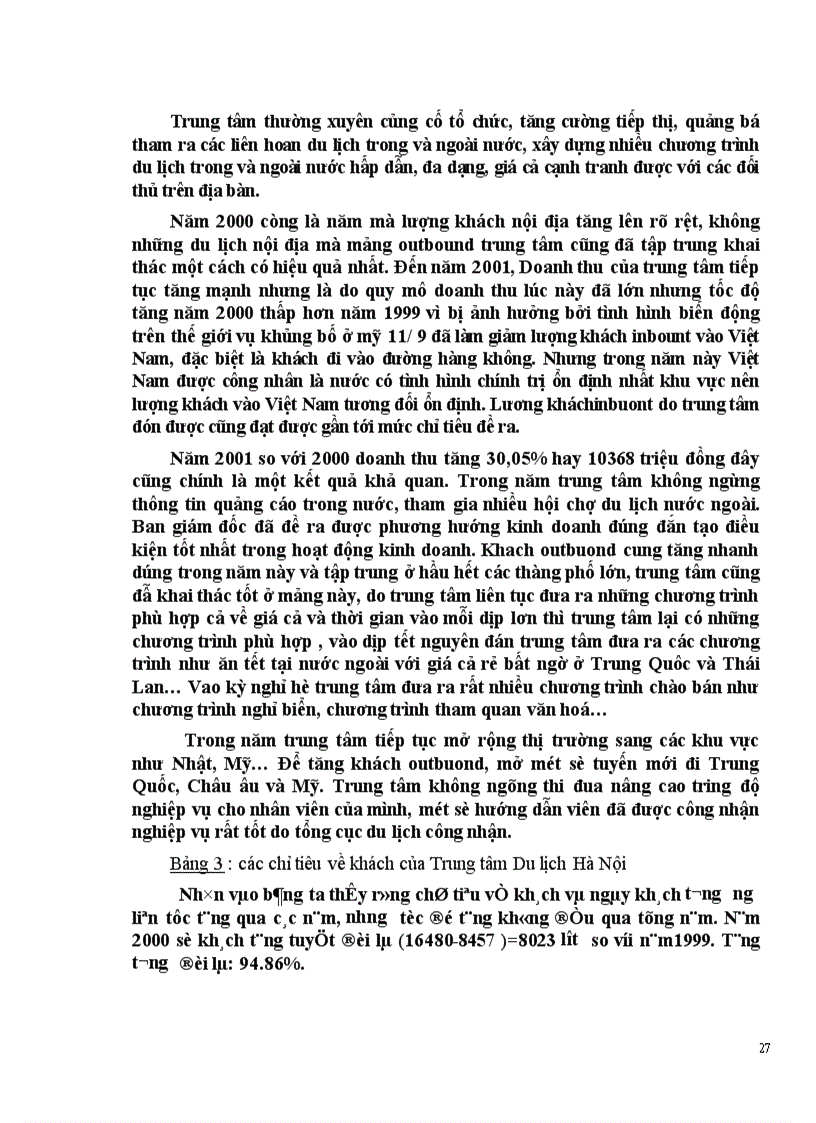 image for page Vận dụng các chính sách Marketing mix tại Trung tâm Du lịch Hà Nội