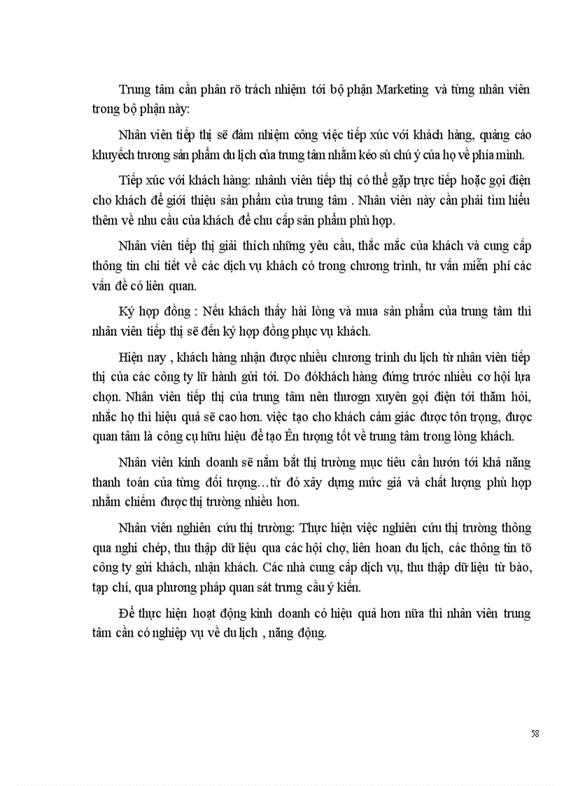 image for page Vận dụng các chính sách Marketing mix tại Trung tâm Du lịch Hà Nội