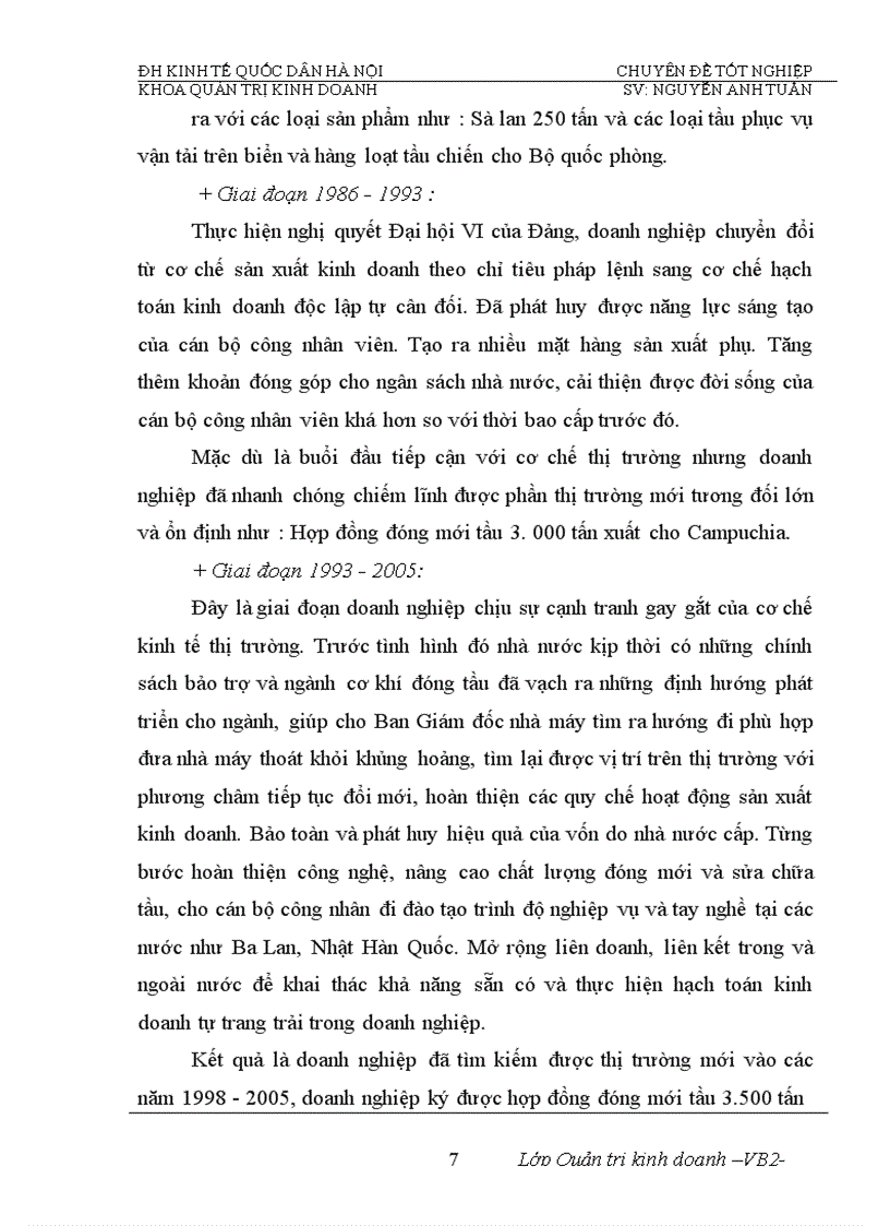 image for page Phân tích tính hiệu quả việc sử dụng vốn của Nhà máy đóng tầu Hạ Long