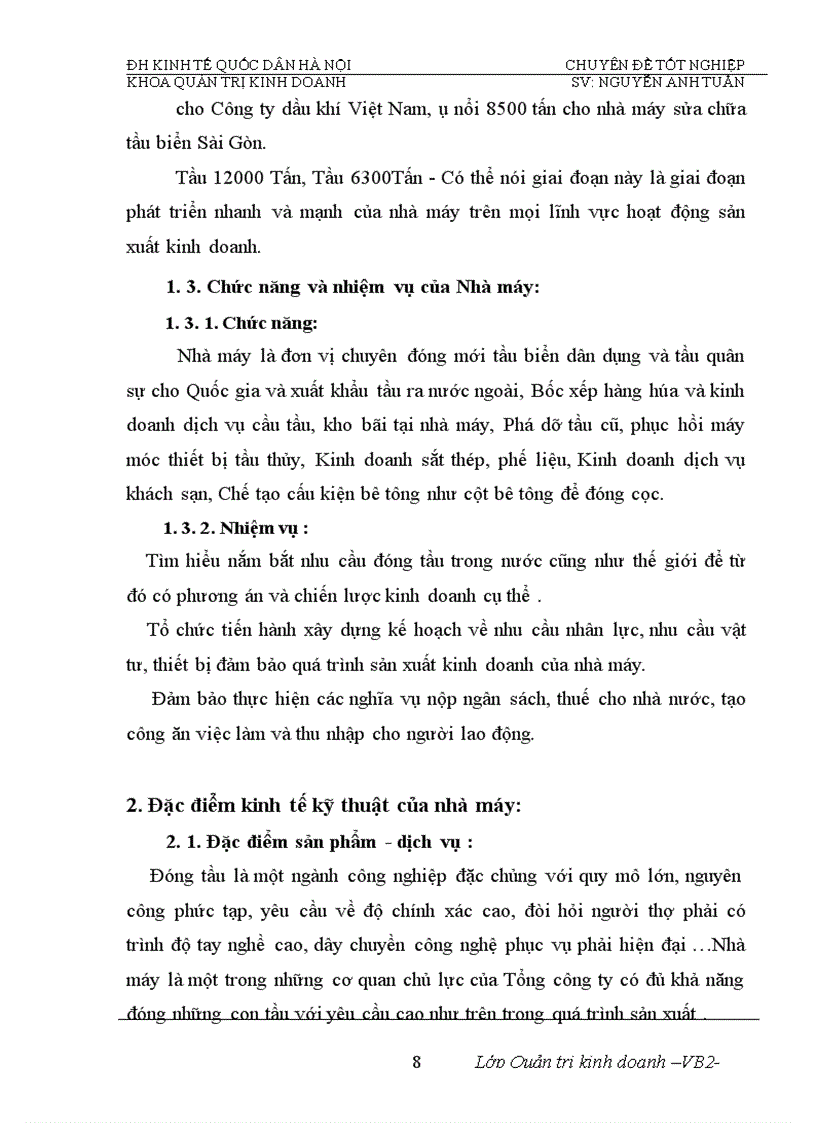 image for page Phân tích tính hiệu quả việc sử dụng vốn của Nhà máy đóng tầu Hạ Long