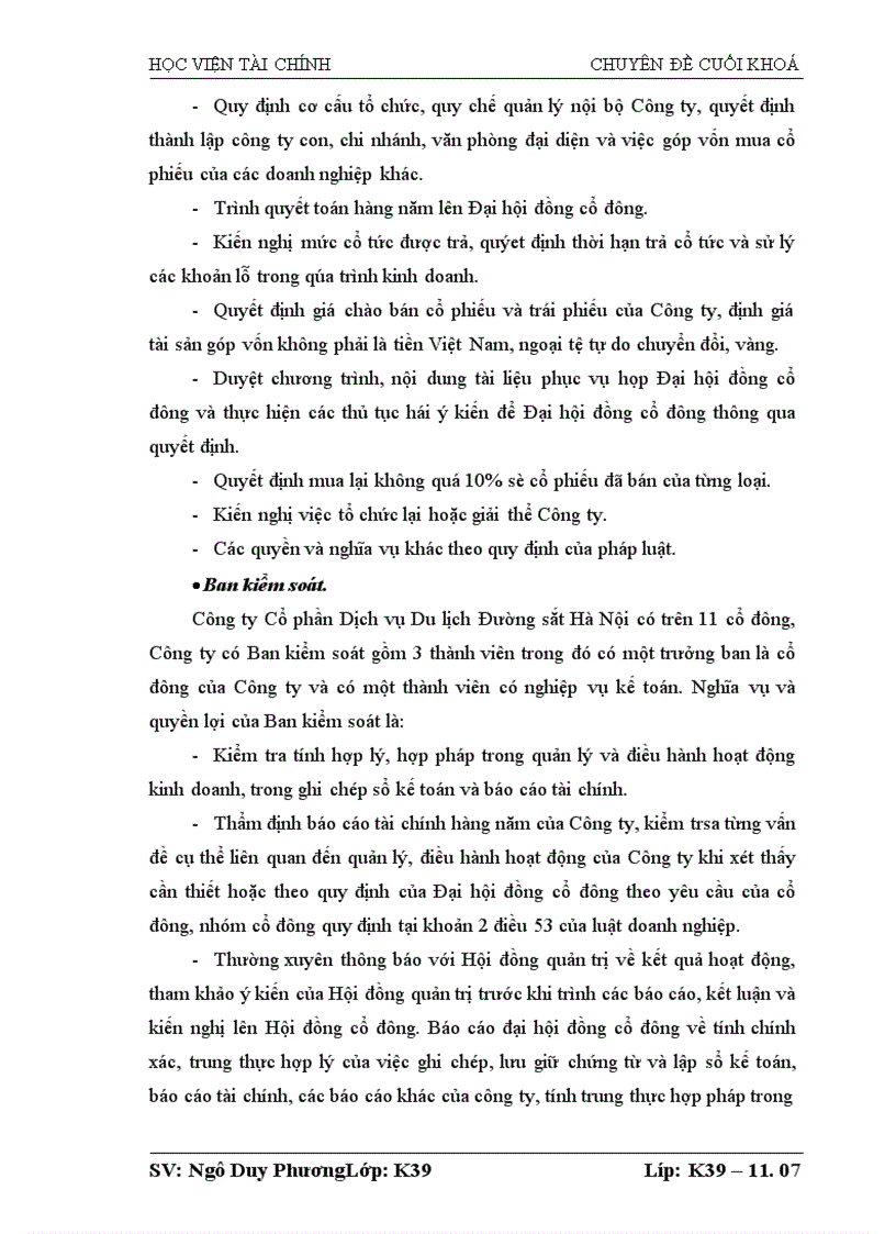 image for page Lợi nhuận và một số giải pháp tăng lợi nhuận tại Công ty Cổ phần Dịch vụ Du lịch Đường sắt Hà Nội