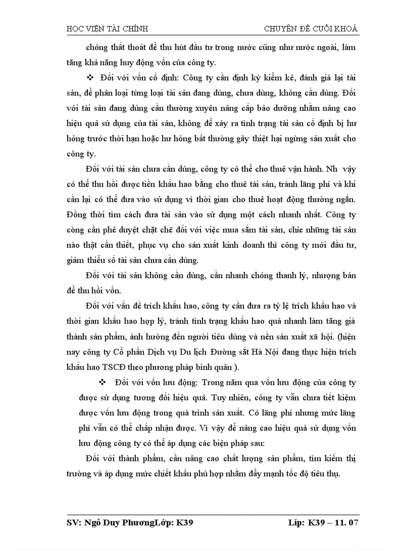 image for page Lợi nhuận và một số giải pháp tăng lợi nhuận tại Công ty Cổ phần Dịch vụ Du lịch Đường sắt Hà Nội
