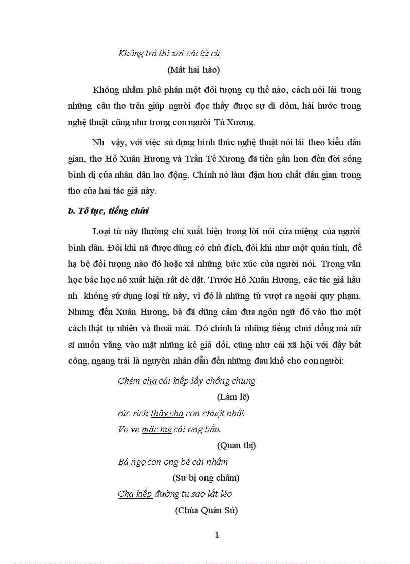 image for page Yếu tố dân gian trong thơ Nôm Hồ Xuân Hương và Trần Tế Xương từ góc nhìn so sánh 1