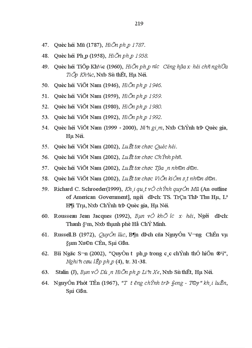 image for page Tư tưởng phân chia quyền lực nhà nước với việc tổ chức bộ máy nhà nước ở một số nước