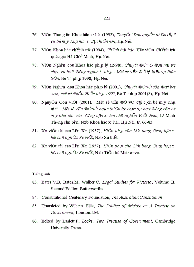 image for page Tư tưởng phân chia quyền lực nhà nước với việc tổ chức bộ máy nhà nước ở một số nước