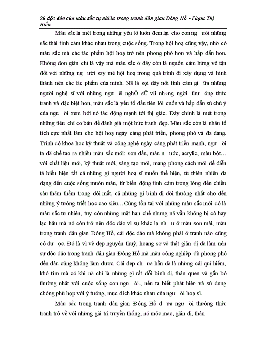 image for page Sự độc đáo của màu sắc tự nhiên trong tranh dân gian Đông Hồ