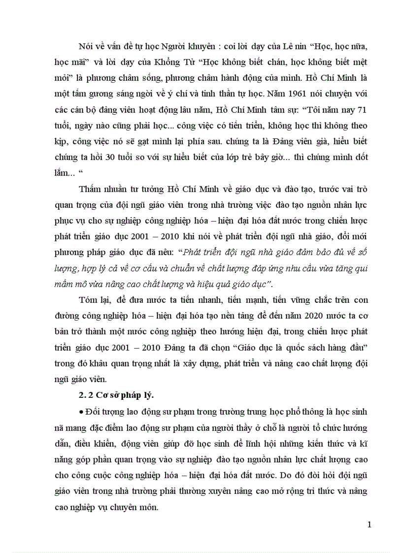 image for page Thực trạng của việc quản lý nhằm xây dựng và nâng cao chất lượng đội ngũ giáo viên trường THPT H S Hà Tĩnh 1