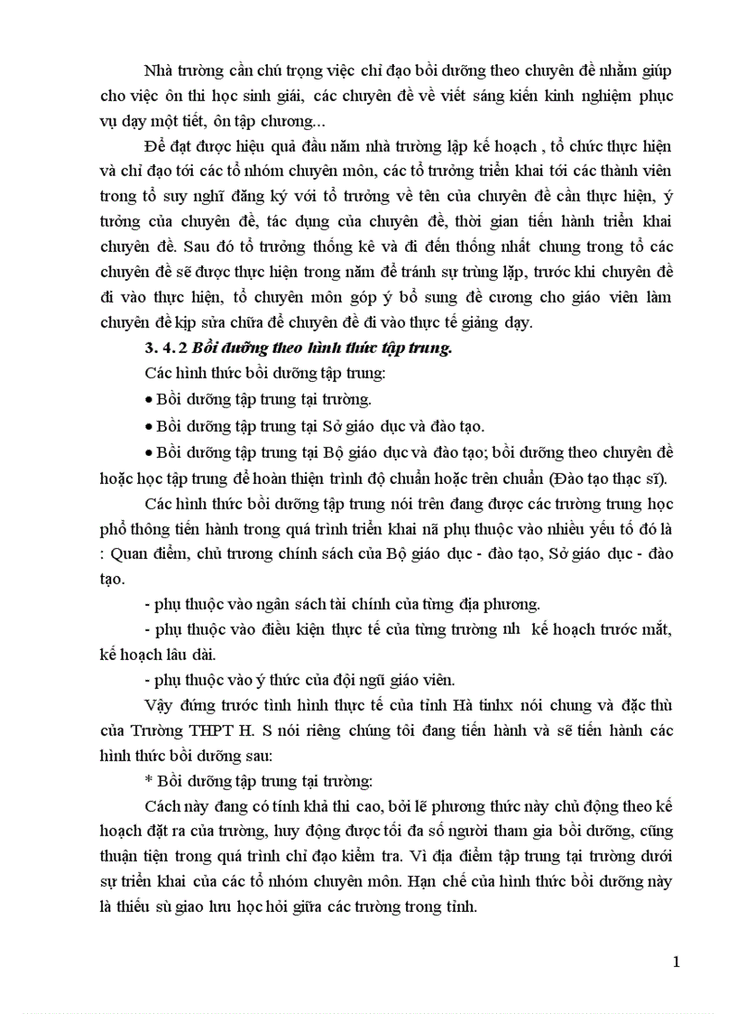 image for page Thực trạng của việc quản lý nhằm xây dựng và nâng cao chất lượng đội ngũ giáo viên trường THPT H S Hà Tĩnh 1