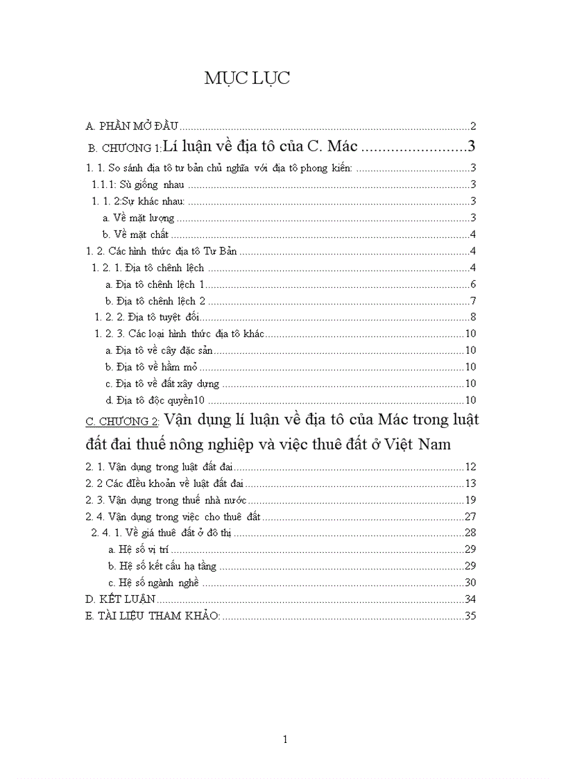 image for page Lý luận về địa tô của CácMac và sự vận dụng vào chính sách đất đai ở Việt Nam hiện nay 1